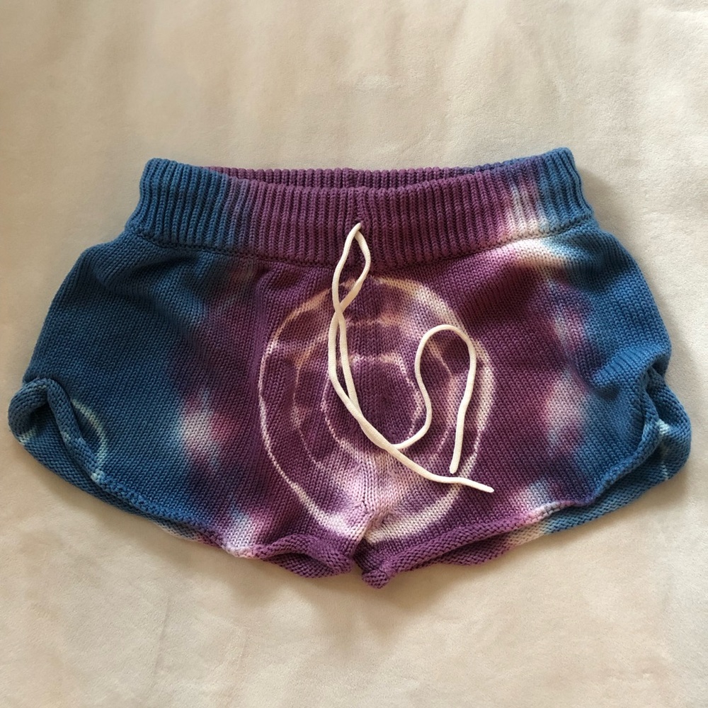NWOT One Teaspoon Cash Moni Knit Tie-Dye Shorts